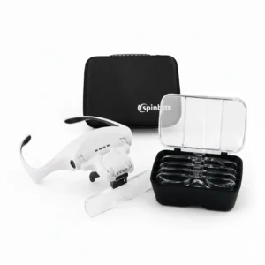 Lupa Vincha Fanton Recargable 4 Leds 5 Lentes Usb-c Estuche